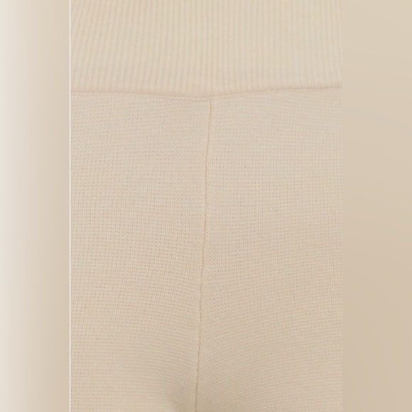 House of CB Nereida Rib Cream Knit Pant - Picture 6 of 6